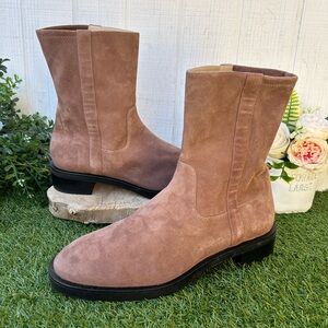 Stuart Weitzman Sadie Brown Suede
Slip On Ankle Boot  size 5.5B NEW